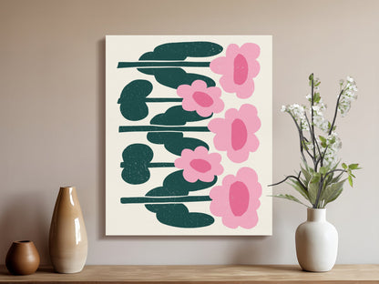 Premium Poster of Beautiful Floral Artwork for Vibrant Homes Canvas Wraps