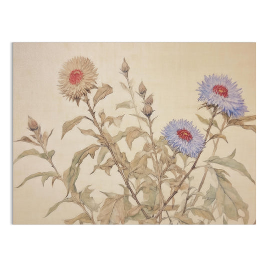 Premium Poster of Beautiful Floral Botanical Art on Neutral Background Posters
