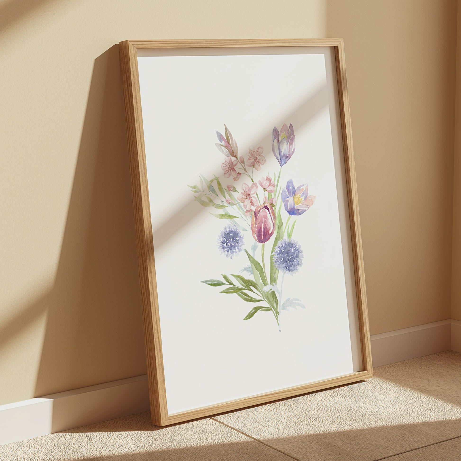 Premium Poster of Beautiful Floral Bouquet Illustration Art Posters