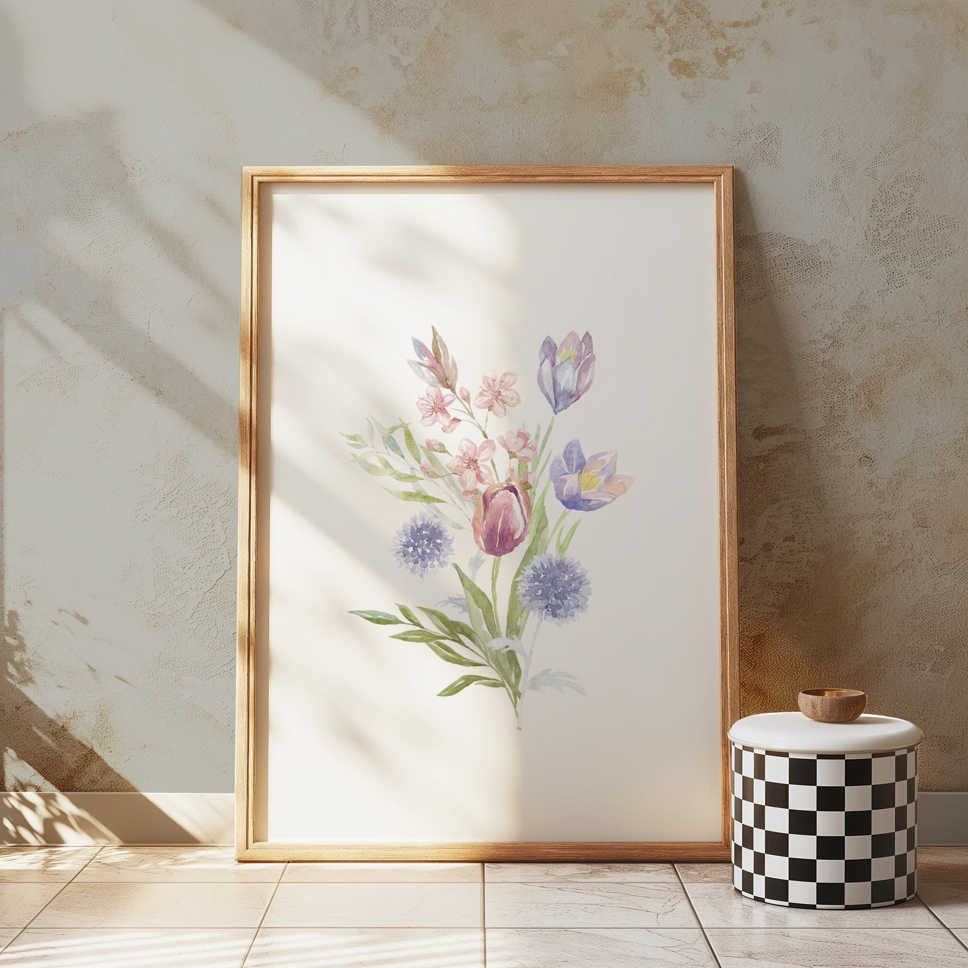 Premium Poster of Beautiful Floral Bouquet Illustration Art Posters