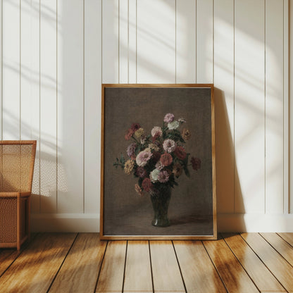 Premium Poster of Beautiful Floral Bouquets in Vase Art Print Posters