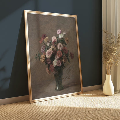 Premium Poster of Beautiful Floral Bouquets in Vase Art Print Posters