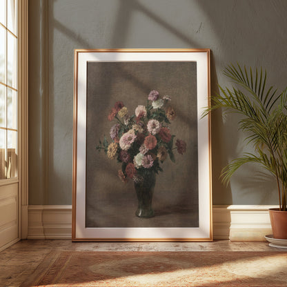 Premium Poster of Beautiful Floral Bouquets in Vase Art Print Posters