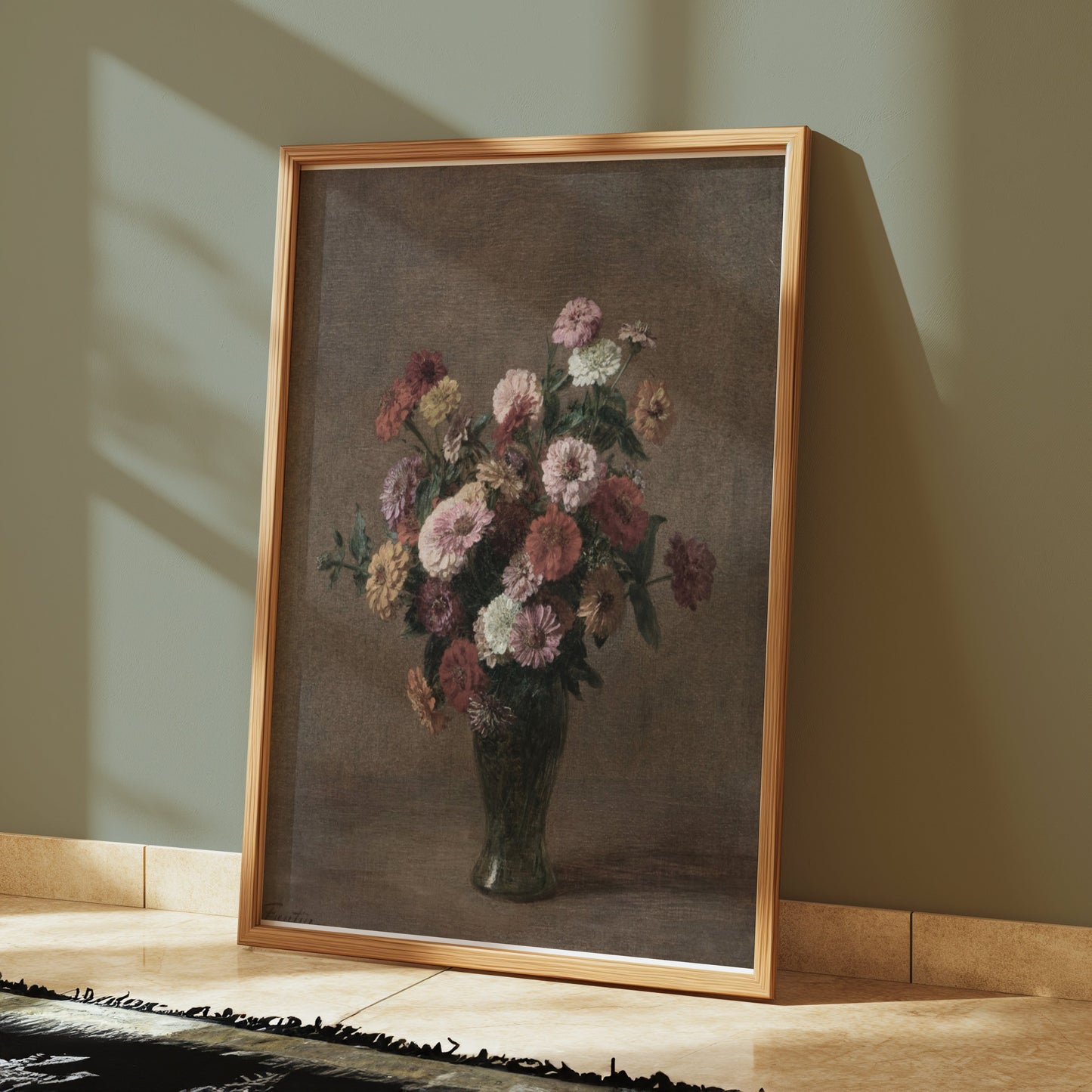 Premium Poster of Beautiful Floral Bouquets in Vase Art Print Posters