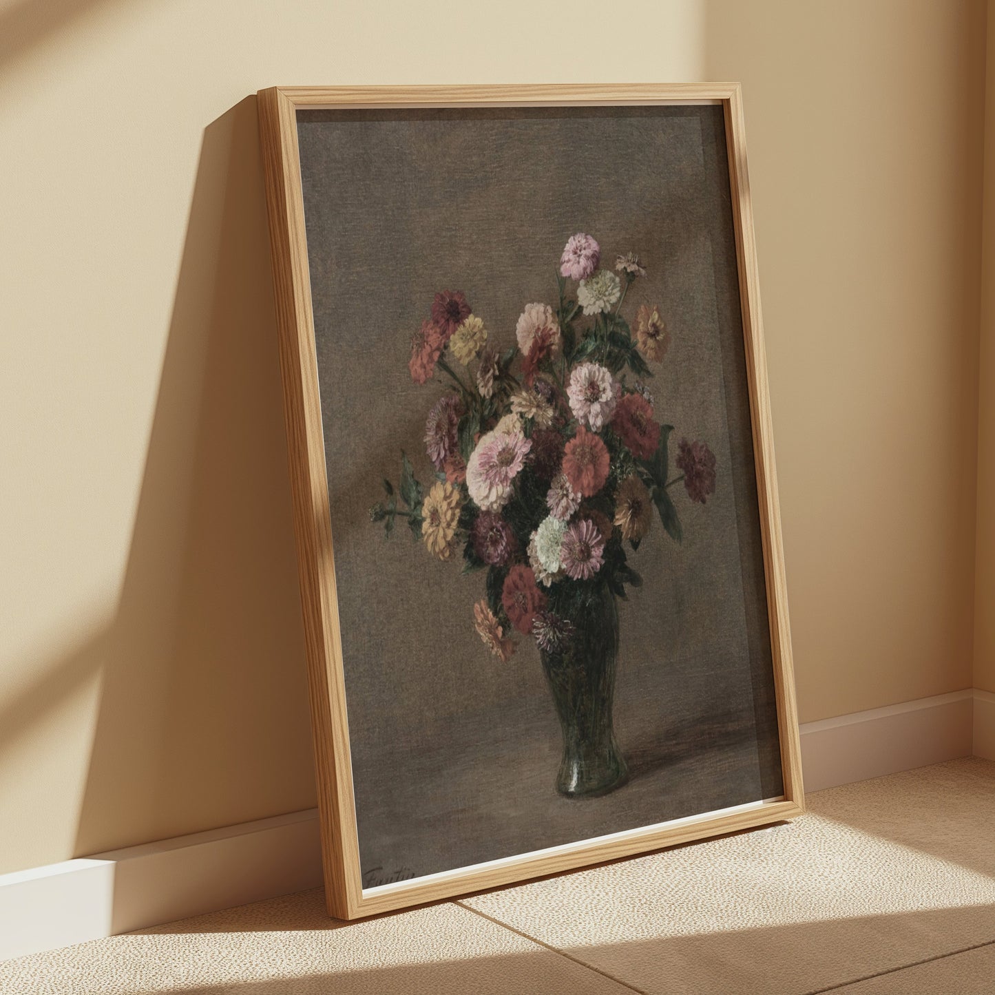 Premium Poster of Beautiful Floral Bouquets in Vase Art Print Posters