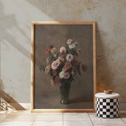 Premium Poster of Beautiful Floral Bouquets in Vase Art Print Posters