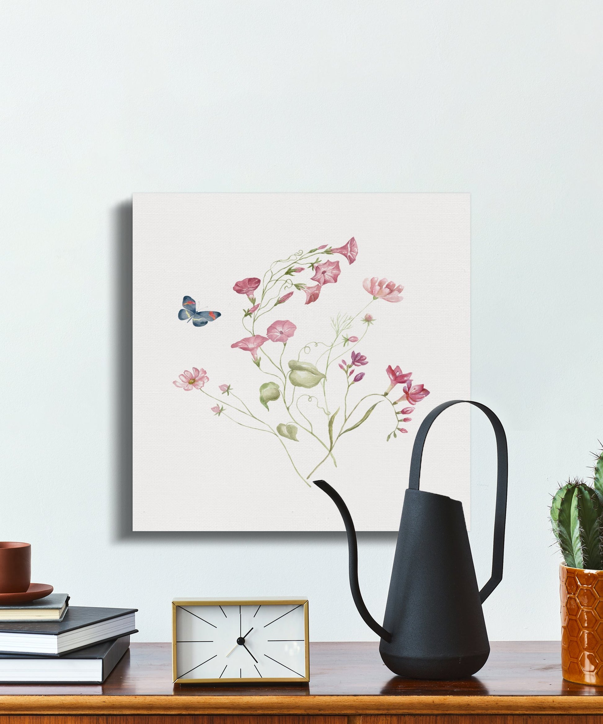 Premium Poster of Beautiful Floral Illustration Nursery Wall Art Canvas Wraps