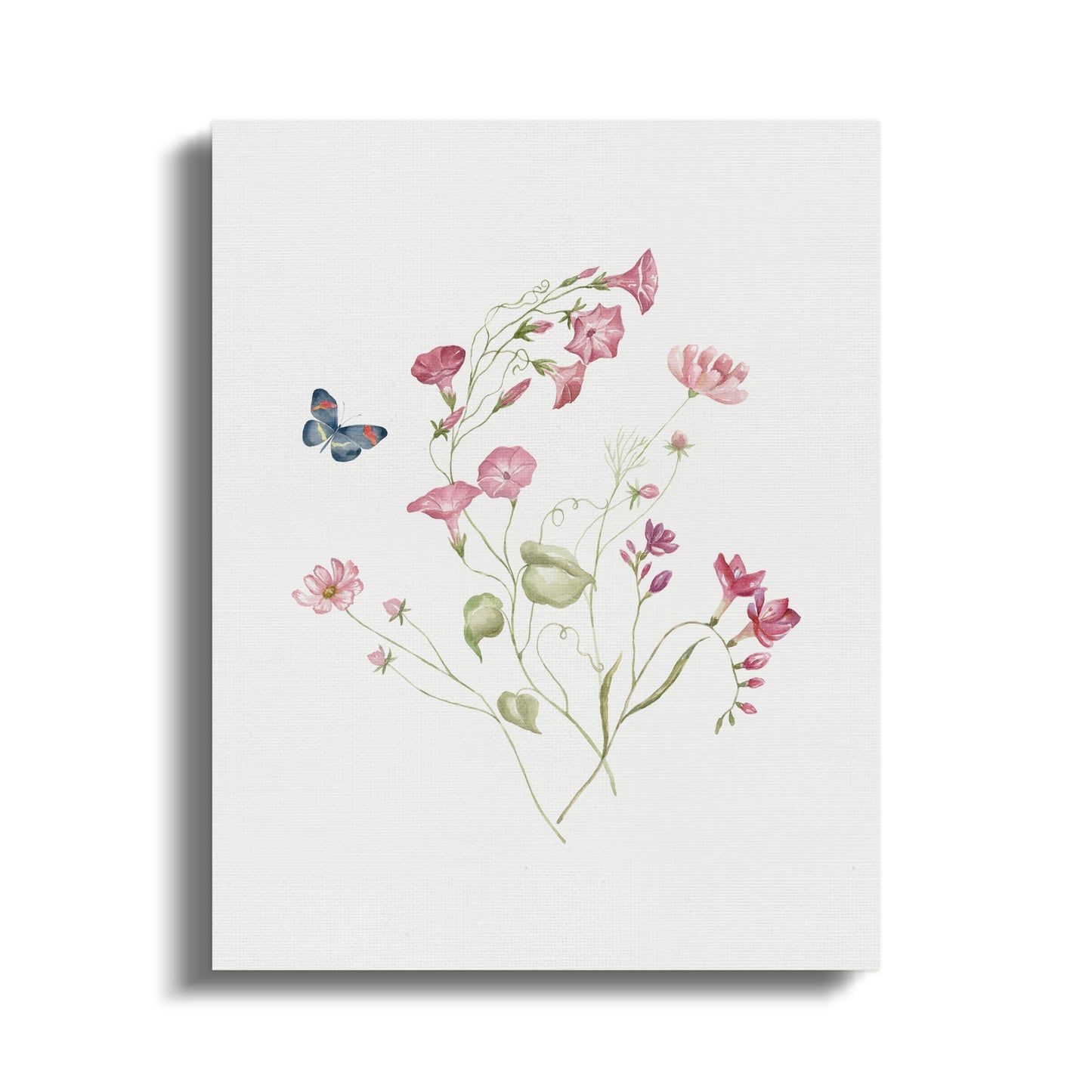 Premium Poster of Beautiful Floral Illustration Nursery Wall Art Canvas Wraps
