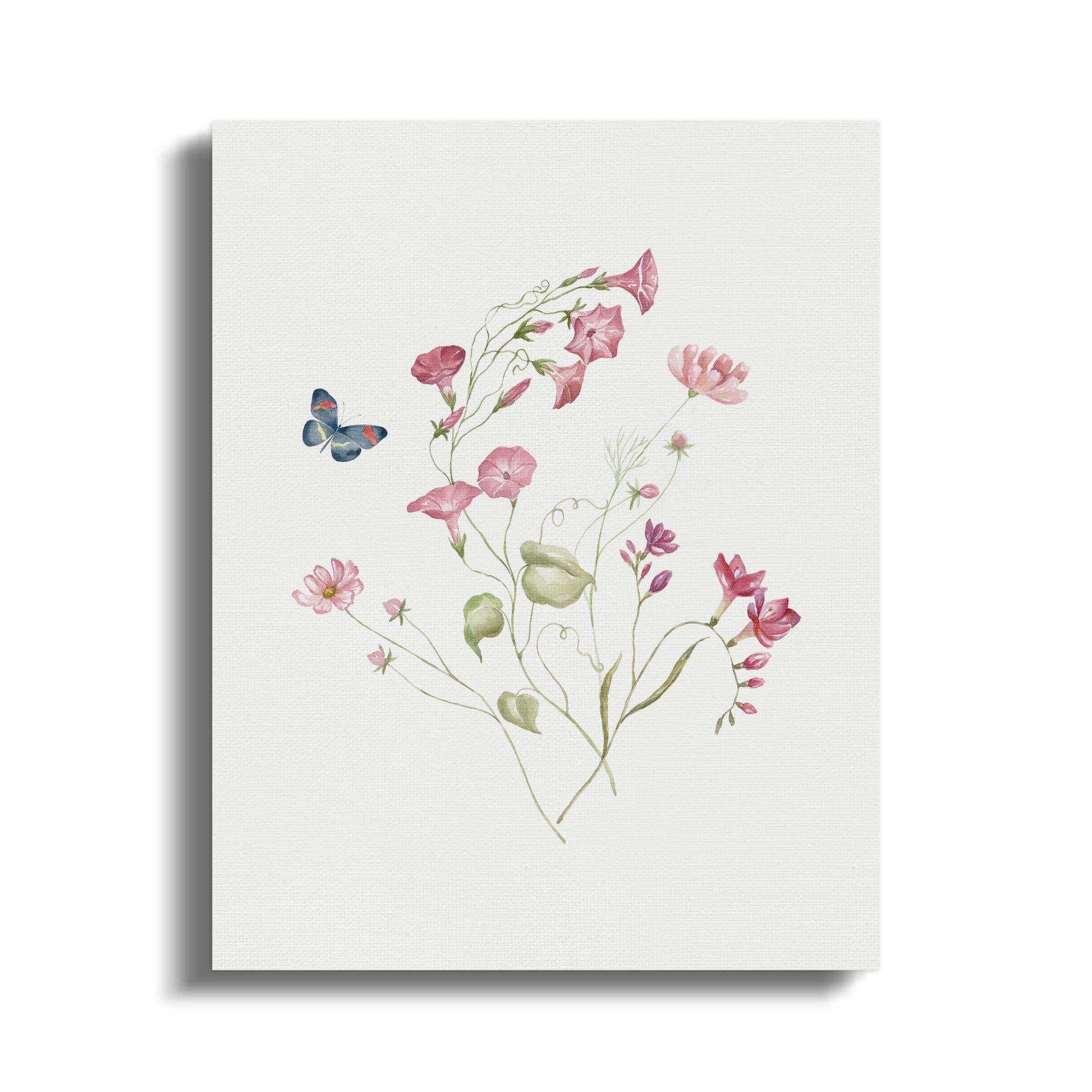 Premium Poster of Beautiful Floral Illustration Nursery Wall Art Canvas Wraps
