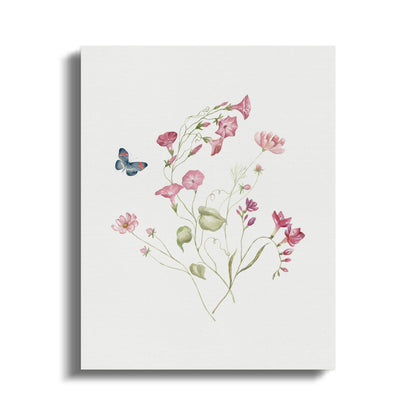 Premium Poster of Beautiful Floral Illustration Nursery Wall Art Canvas Wraps