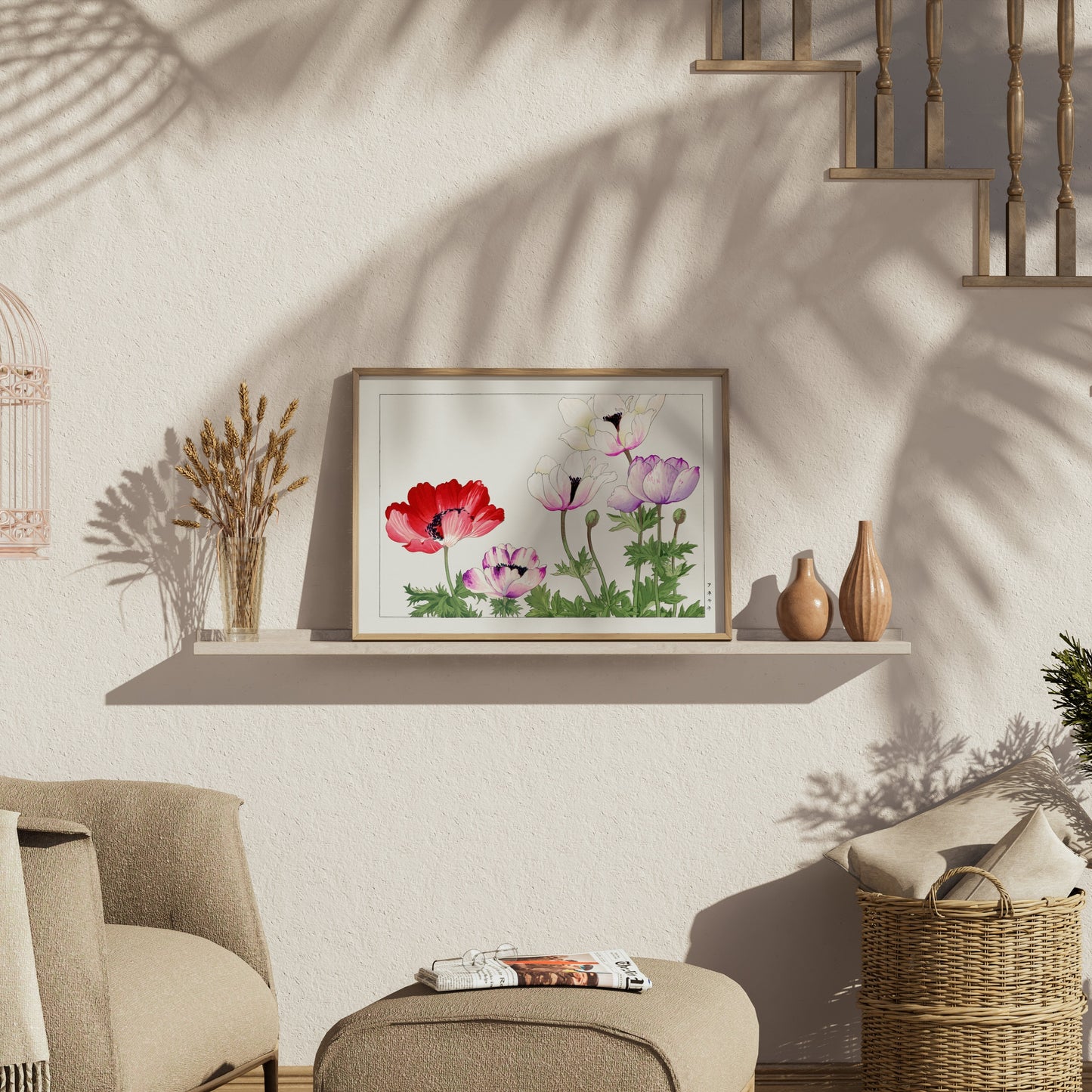 Premium Poster of Beautiful Floral Japanese Artwork Posters