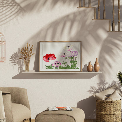 Premium Poster of Beautiful Floral Japanese Artwork Posters