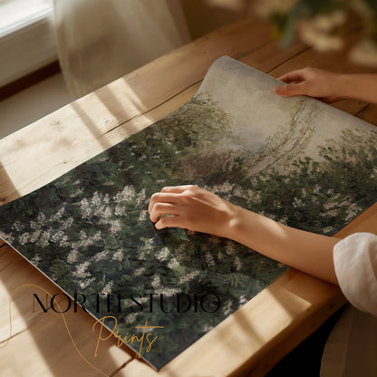 Premium Poster of Beautiful Floral Landscape Artistic Painting Posters