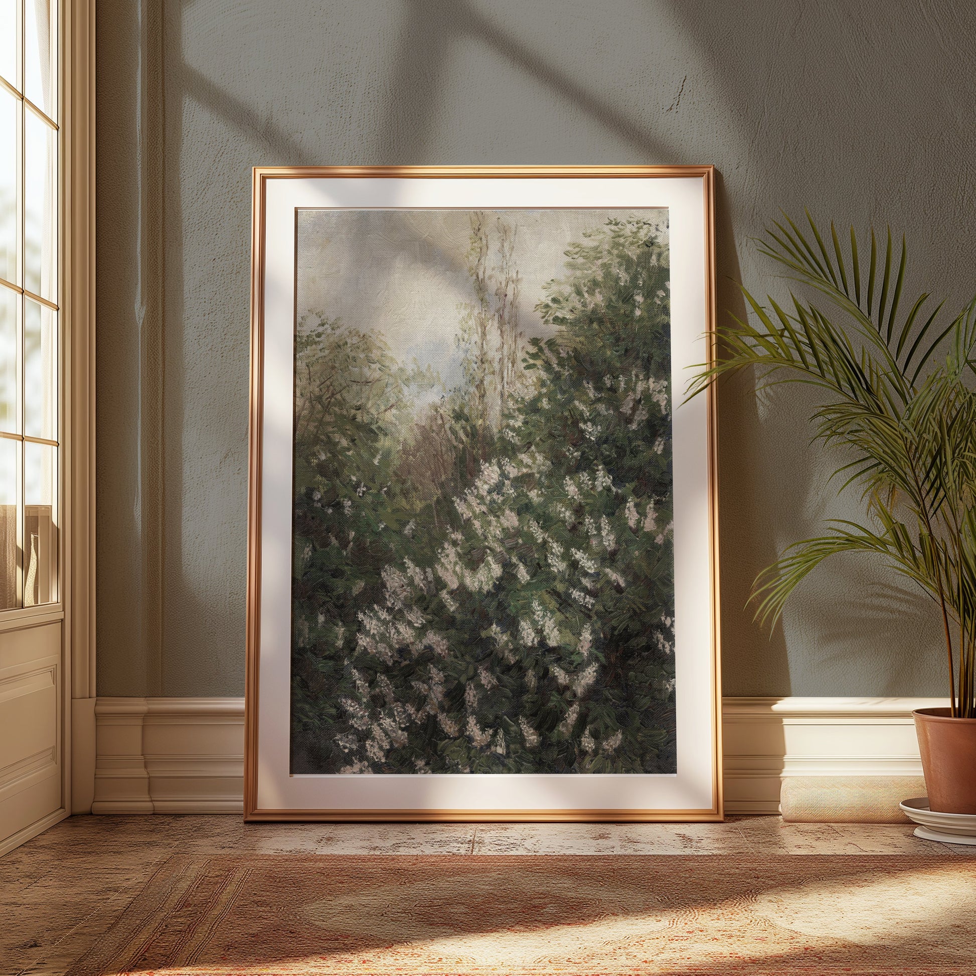 Premium Poster of Beautiful Floral Landscape Artistic Painting Posters