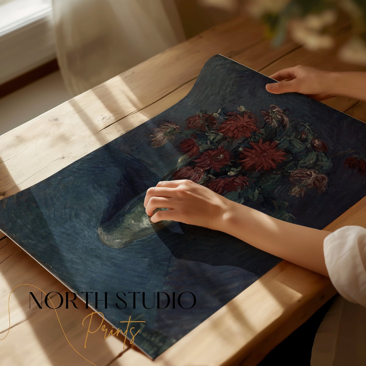 Premium Poster of Beautiful Floral Still Life Vase Art Print Posters