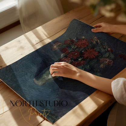 Premium Poster of Beautiful Floral Still Life Vase Art Print Posters