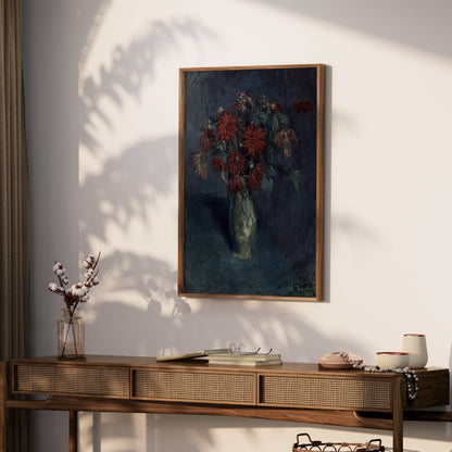 Premium Poster of Beautiful Floral Still Life Vase Art Print Posters
