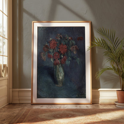Premium Poster of Beautiful Floral Still Life Vase Art Print Posters