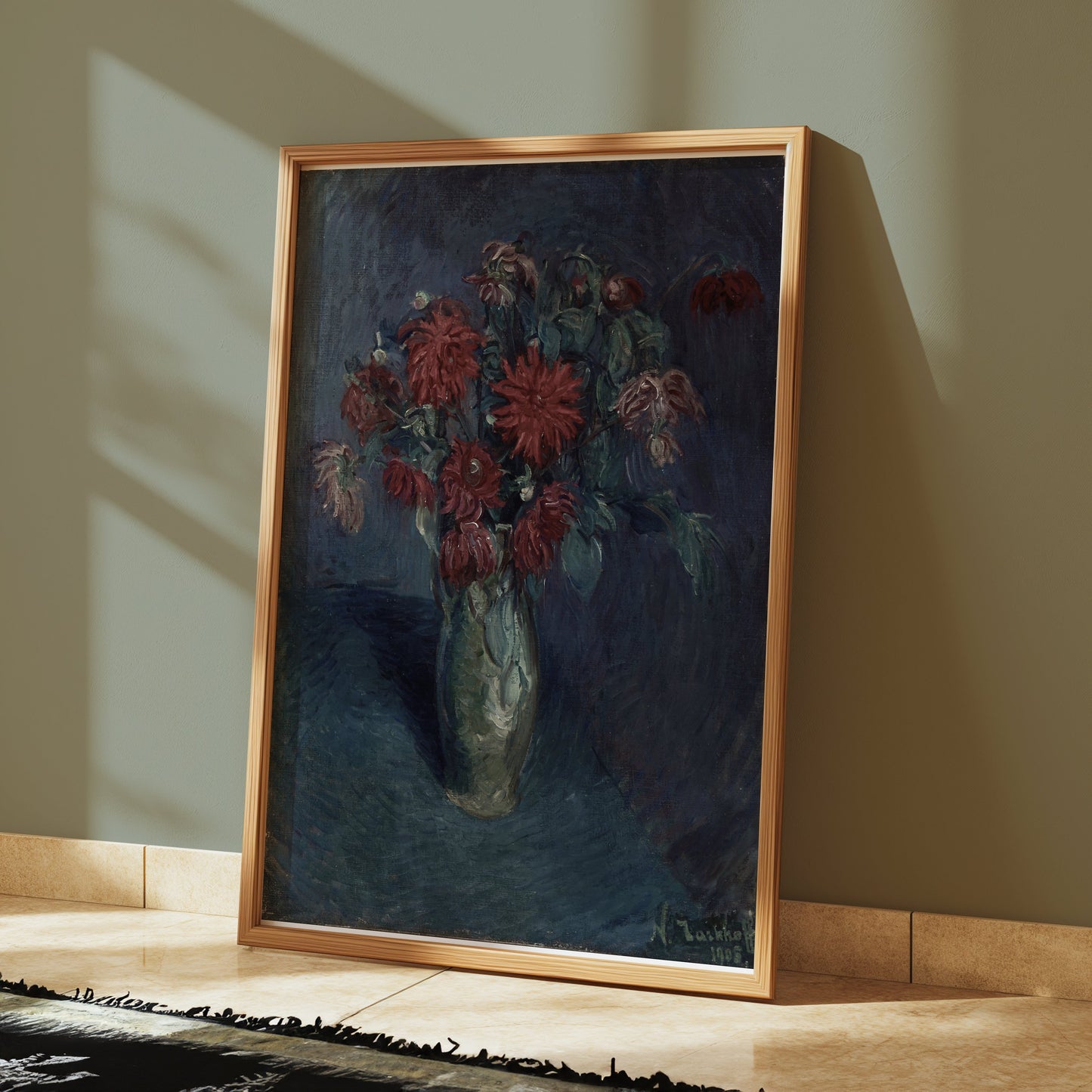 Premium Poster of Beautiful Floral Still Life Vase Art Print Posters