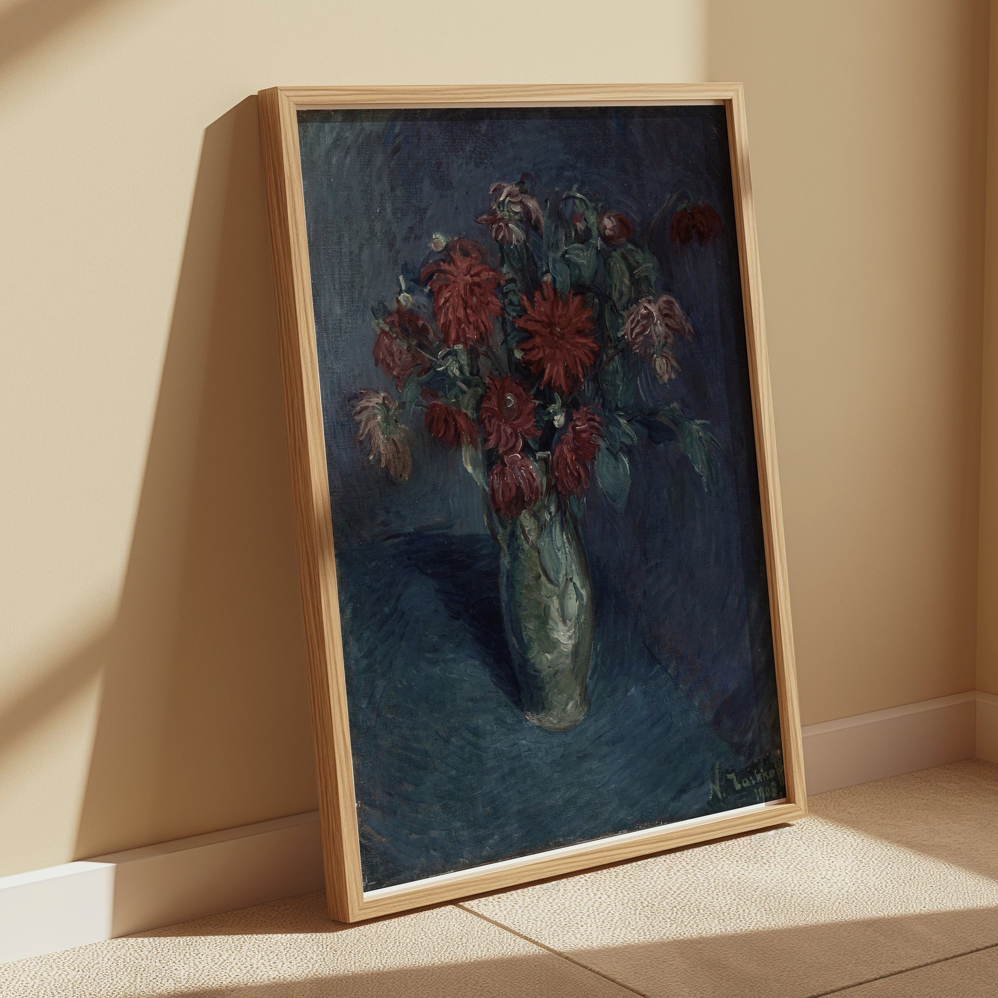 Premium Poster of Beautiful Floral Still Life Vase Art Print Posters