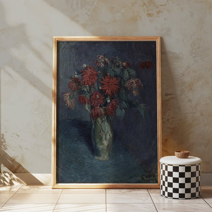 Premium Poster of Beautiful Floral Still Life Vase Art Print Posters