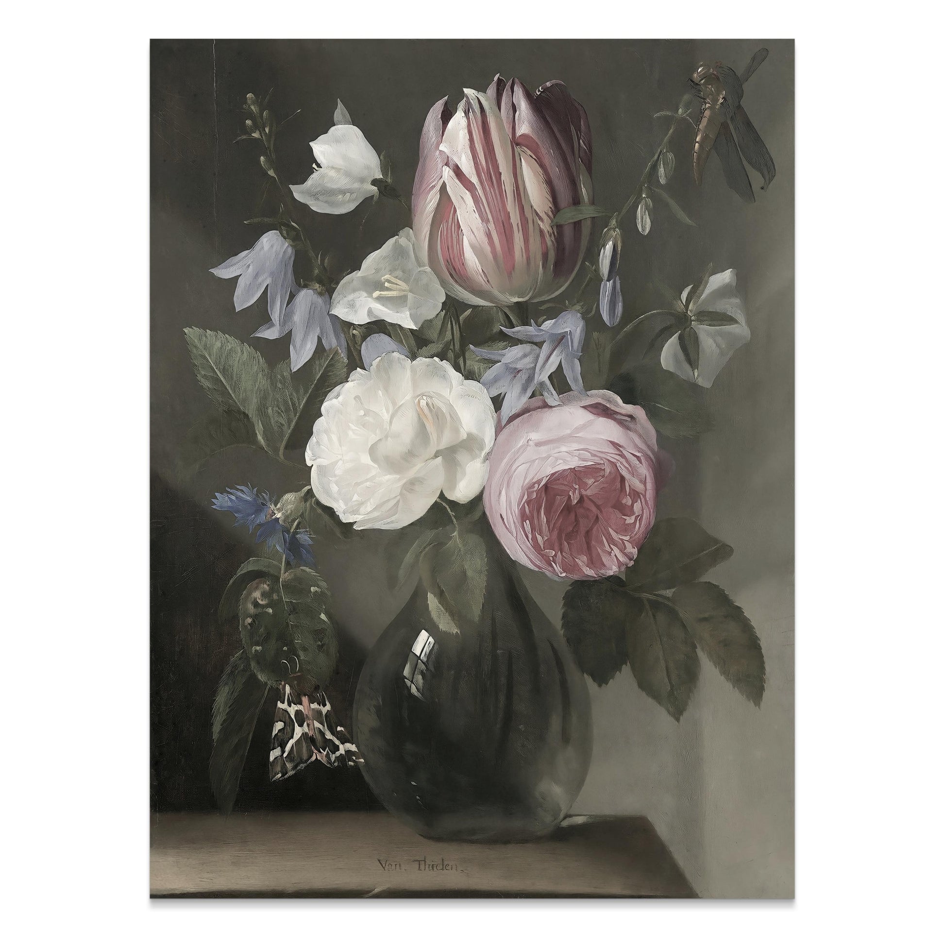 Premium Poster of Beautiful Floral Still Life Vase Painting Art Posters