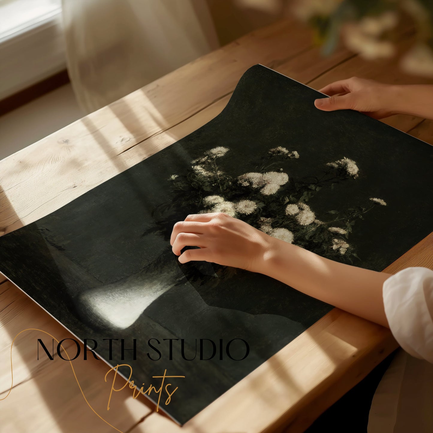 Premium Poster of Beautiful Flower Vase Still Life Art Print Posters