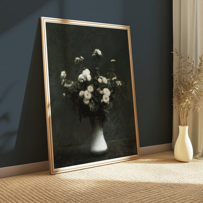 Premium Poster of Beautiful Flower Vase Still Life Art Print Posters