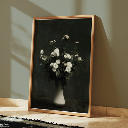 Premium Poster of Beautiful Flower Vase Still Life Art Print Posters