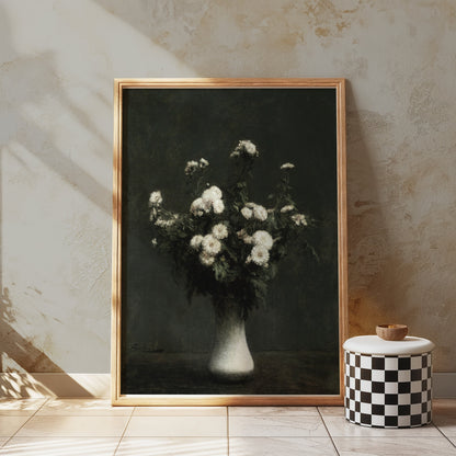 Premium Poster of Beautiful Flower Vase Still Life Art Print Posters