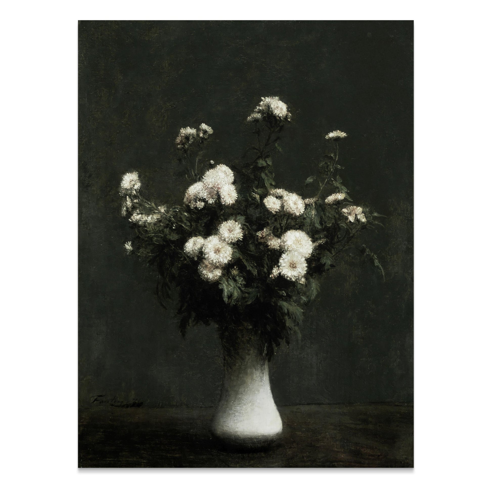 Premium Poster of Beautiful Flower Vase Still Life Art Print Posters