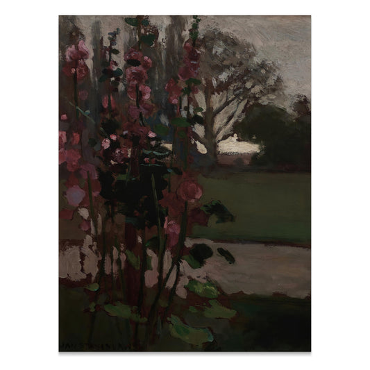 Premium Poster of Beautiful Garden Scene with Flowers Wall Art Posters