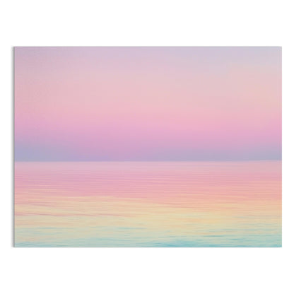 Premium Poster of Beautiful Gradient Ocean with Pastel Sky Art Print Posters