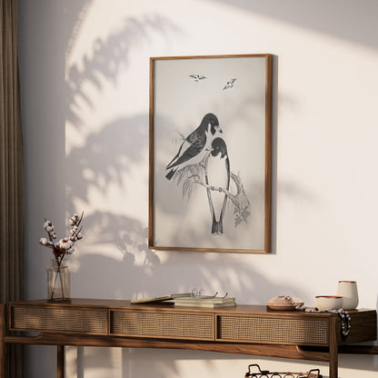 Premium Poster of Beautiful Hand-Drawn Bird Illustration Art Posters