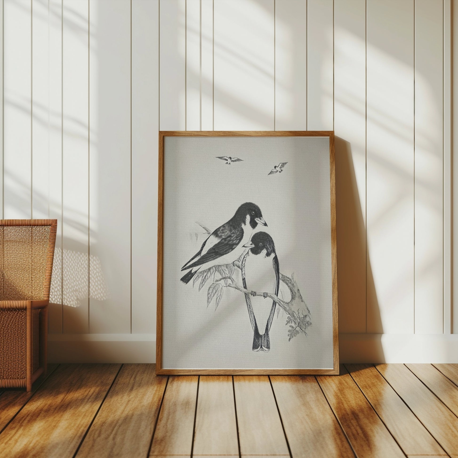 Premium Poster of Beautiful Hand-Drawn Bird Illustration Art Posters