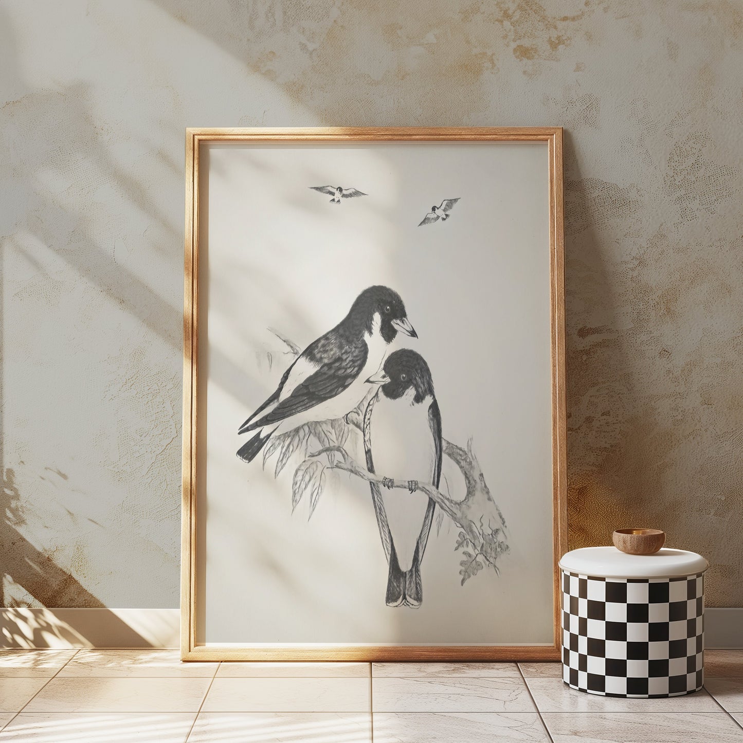 Premium Poster of Beautiful Hand-Drawn Bird Illustration Art Posters