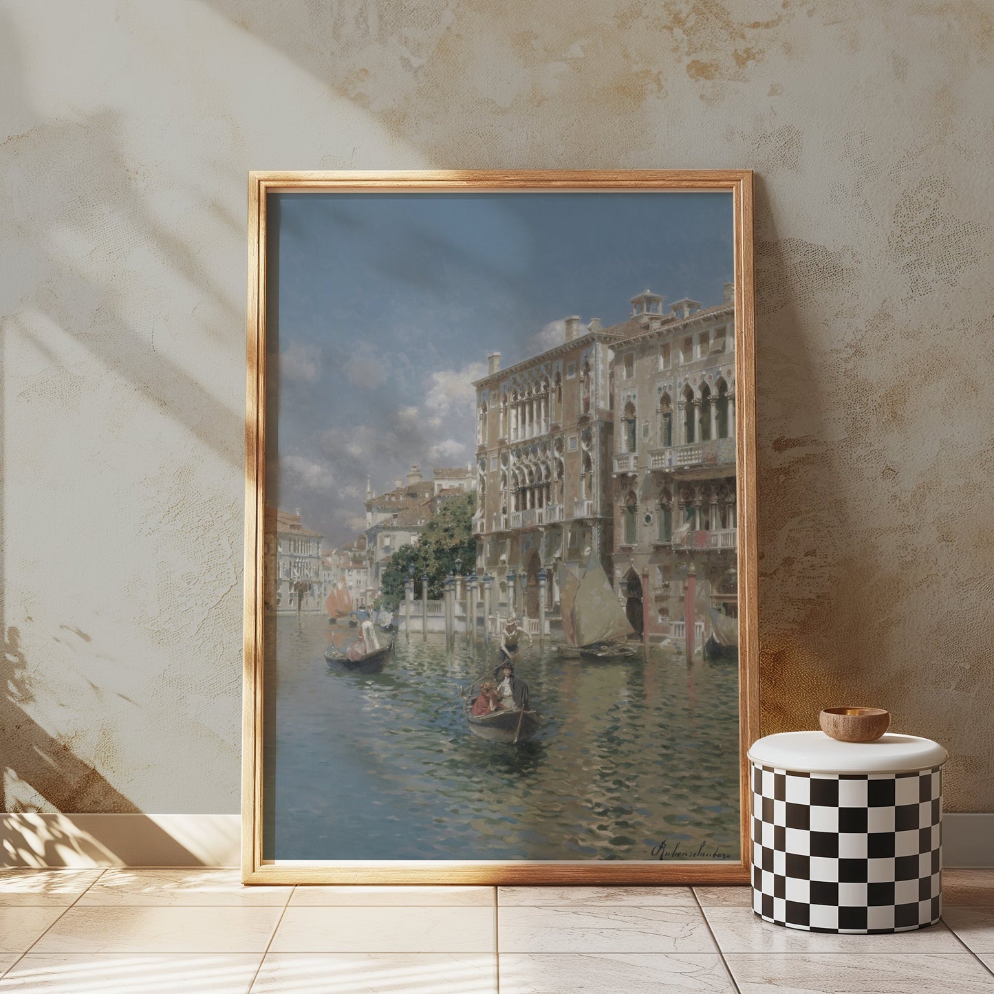 Premium Poster of Beautiful Historic Venice Canal Art Scene Posters