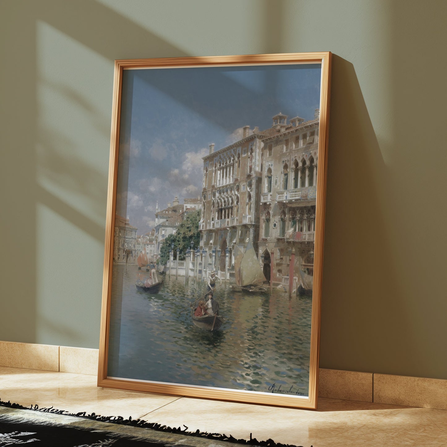 Premium Poster of Beautiful Historic Venice Canal Art Scene Posters