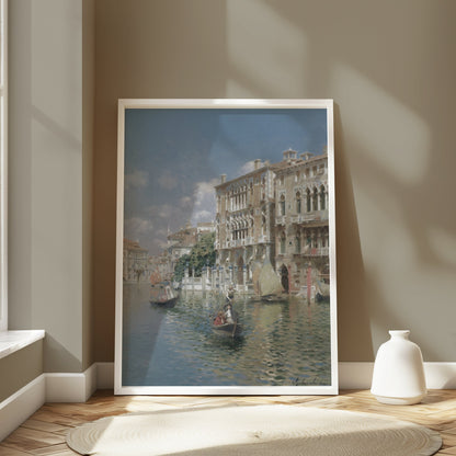Premium Poster of Beautiful Historic Venice Canal Art Scene Posters