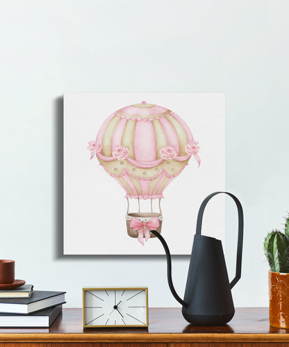 Premium Poster of Beautiful Hot Air Balloon Nursery Wall Art Canvas Wraps