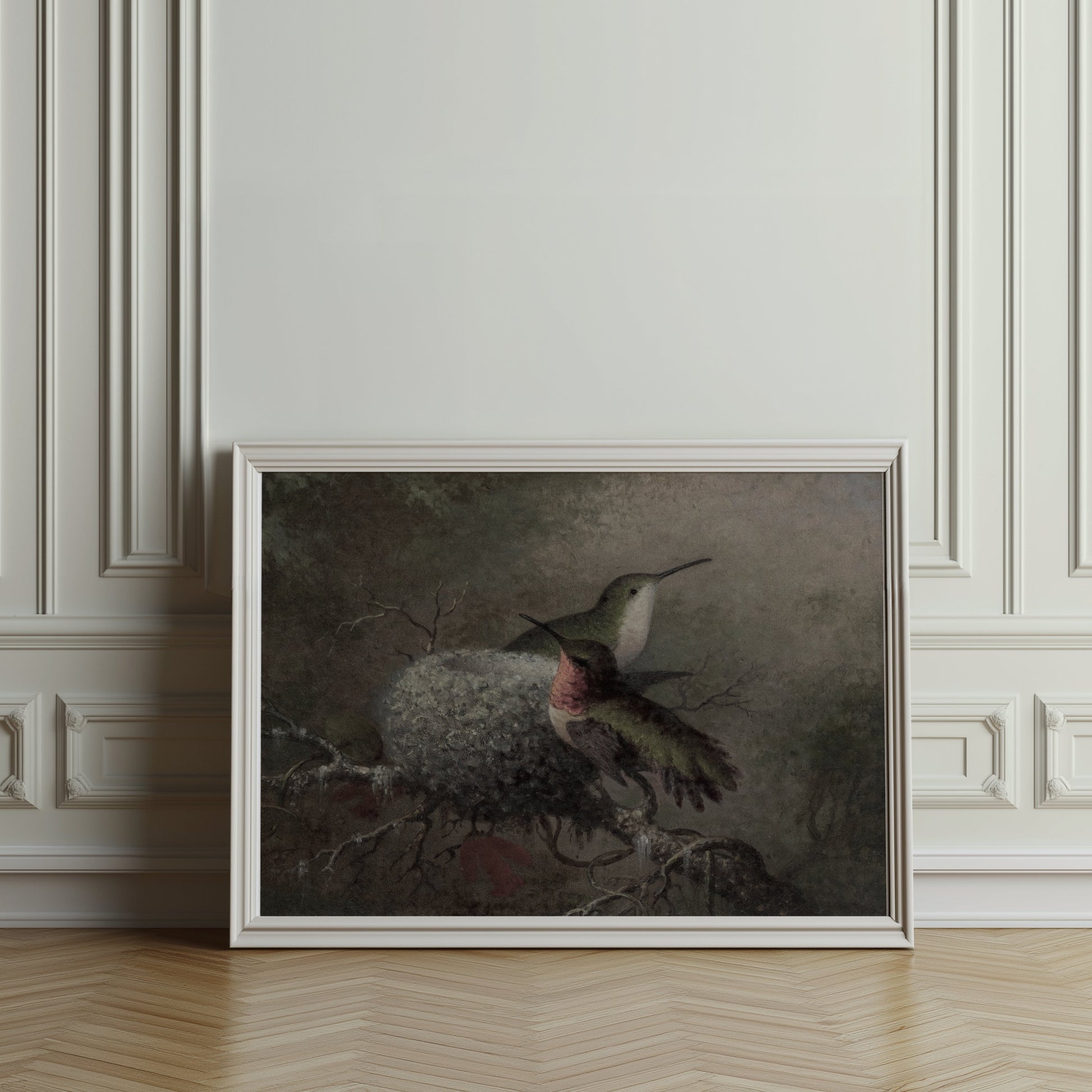 Premium Poster of Beautiful Hummingbirds in Nature Wall Art Posters