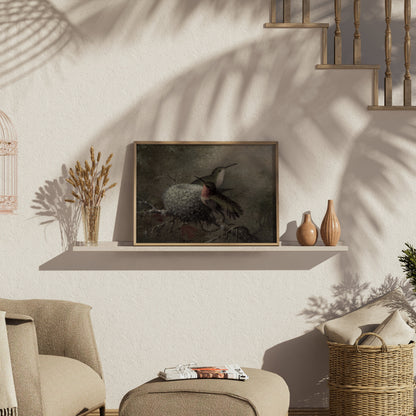 Premium Poster of Beautiful Hummingbirds in Nature Wall Art Posters