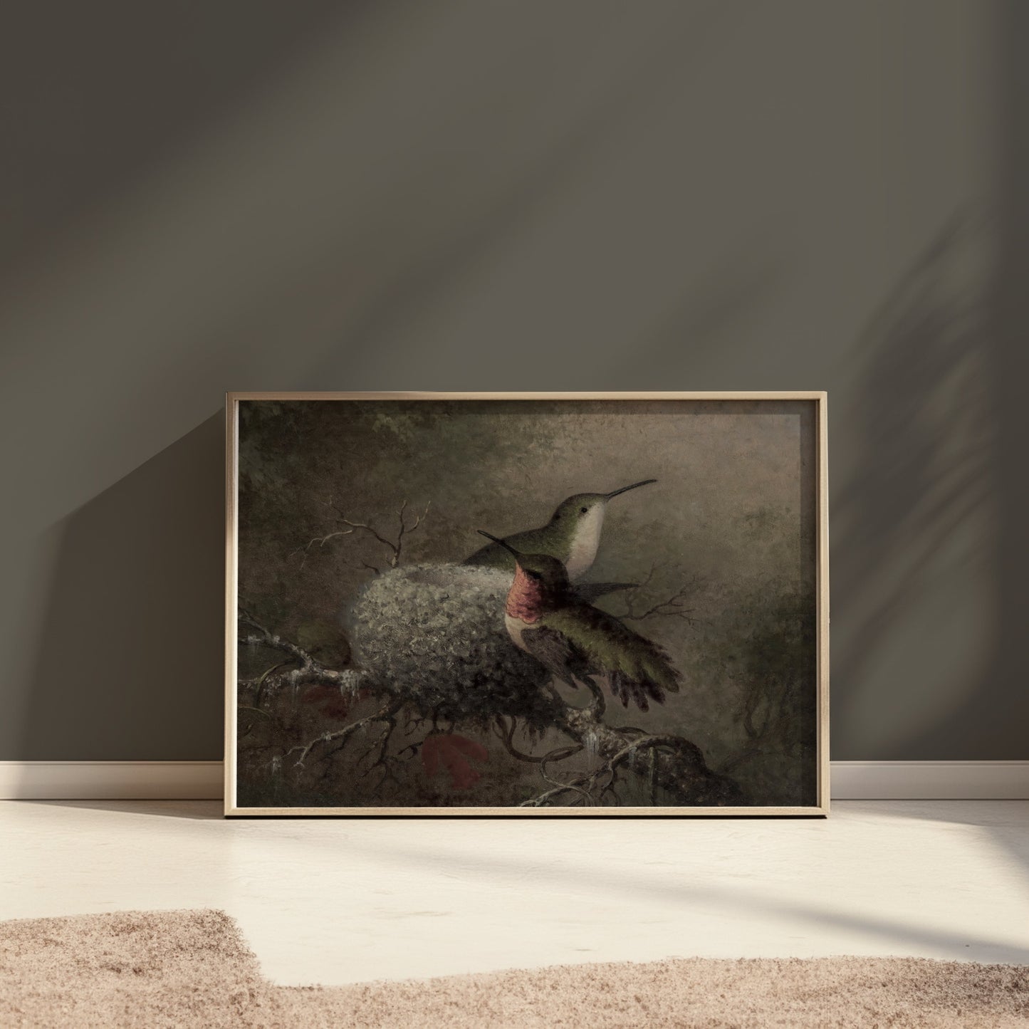 Premium Poster of Beautiful Hummingbirds in Nature Wall Art Posters