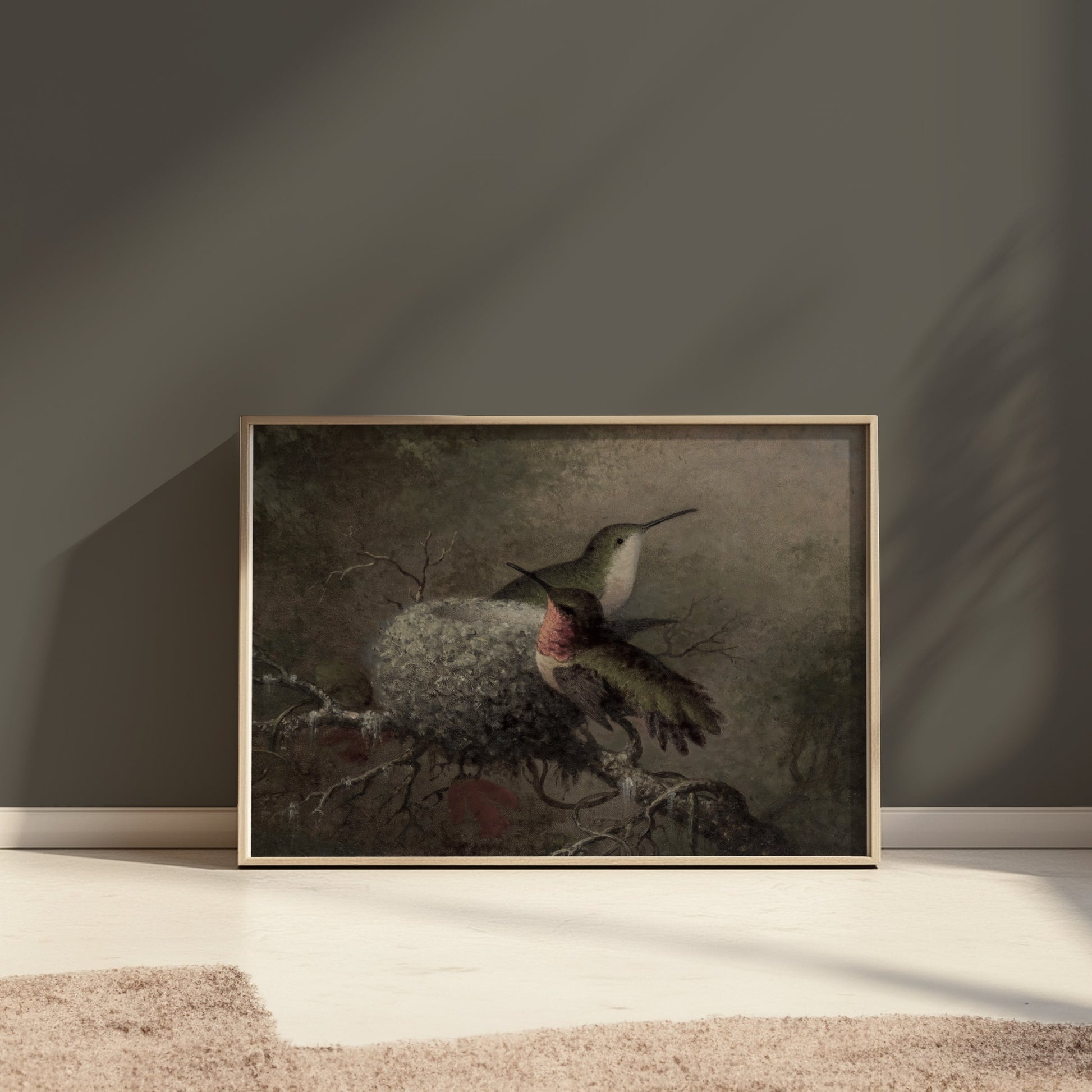 Premium Poster of Beautiful Hummingbirds in Nature Wall Art Posters