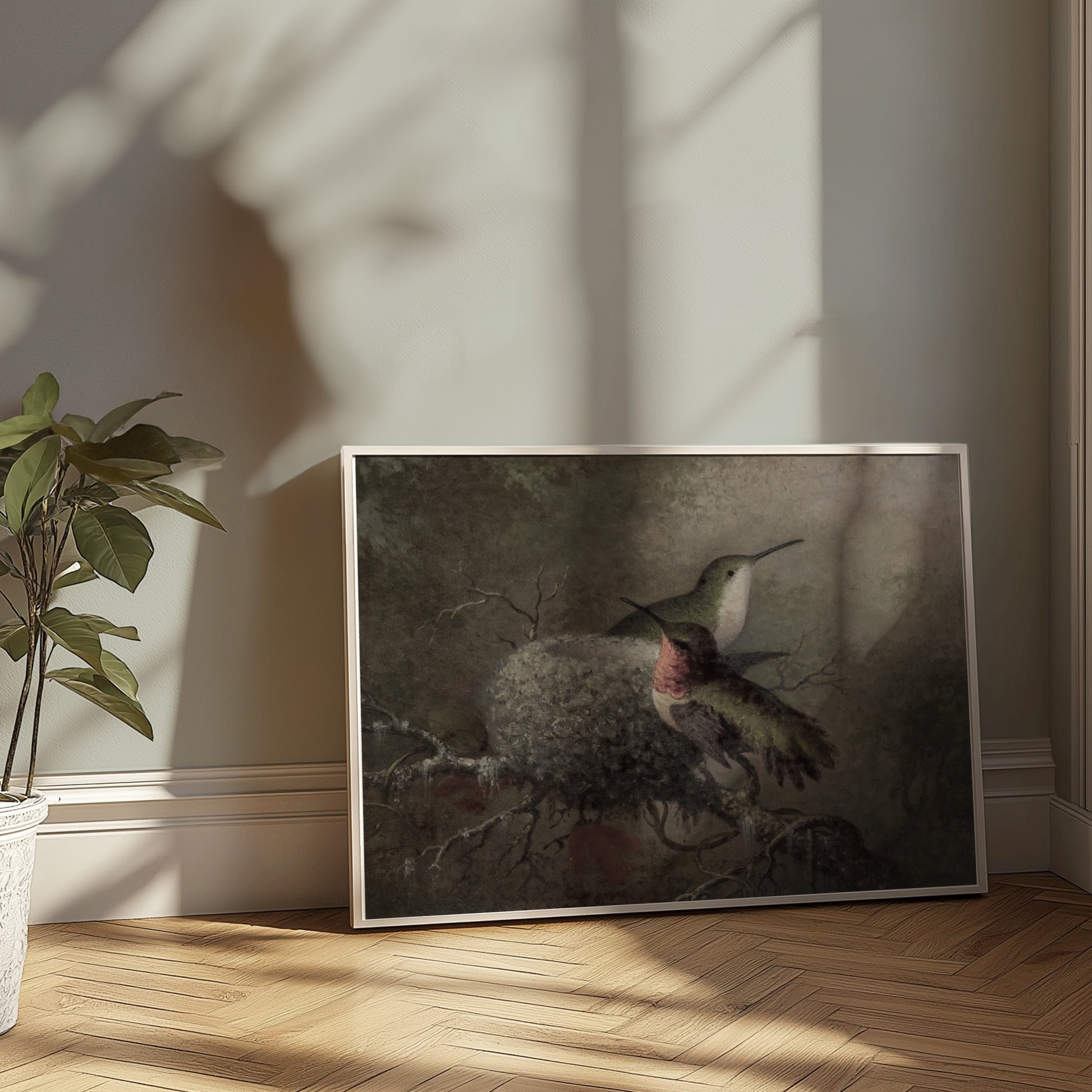 Premium Poster of Beautiful Hummingbirds in Nature Wall Art Posters