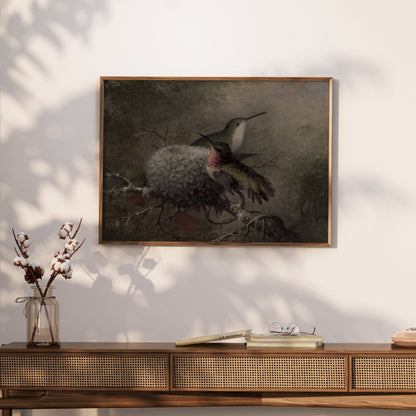 Premium Poster of Beautiful Hummingbirds in Nature Wall Art Posters