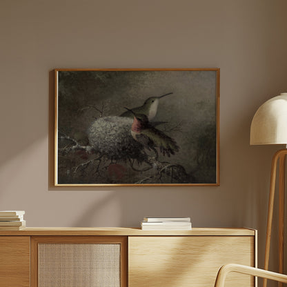 Premium Poster of Beautiful Hummingbirds in Nature Wall Art Posters