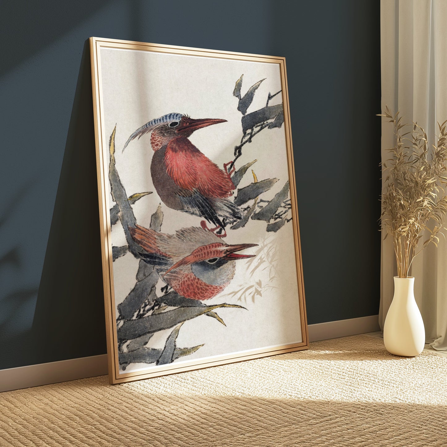 Premium Poster of Beautiful Illustration of Colorful Birds Print Posters