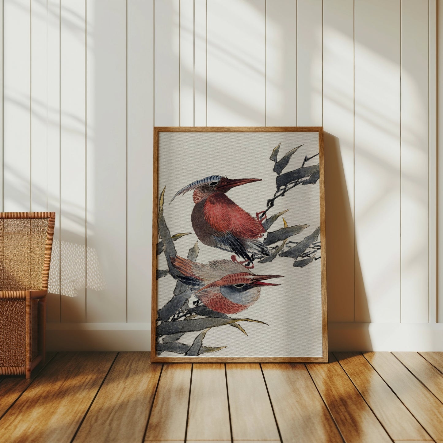 Premium Poster of Beautiful Illustration of Colorful Birds Print Posters