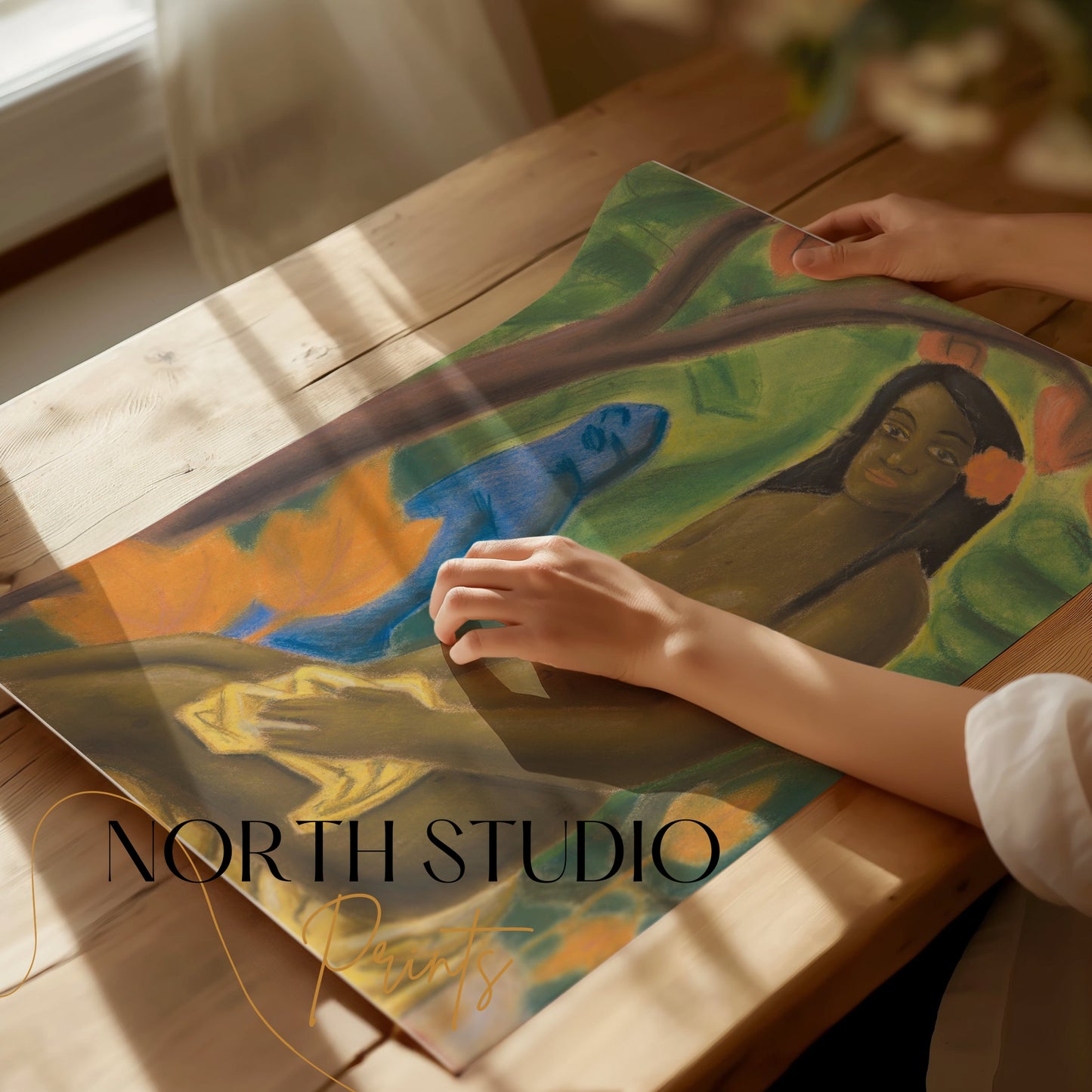 Premium Poster of Beautiful Impressionist Art Woman Sitting Posters